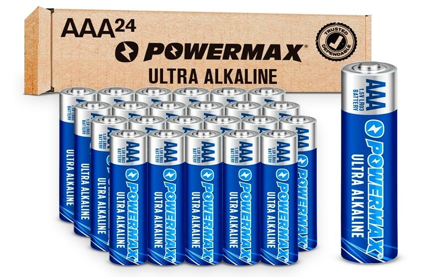 AAA Batteries for Remote Alkaline Lithium Long Lasting 24 Pack 10 Year Life-image