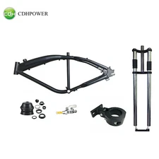 CDHPOWER Black Felt Faker Frame 3.4L,26inch fork,Motor Mount,Headset and Petcock