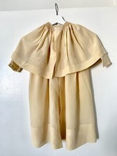 Antique Lord and Taylor hand embroidered silk baby dress Made In France 1900