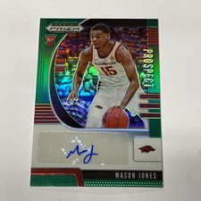 Mason Jones 2020-21 Prizm Draft Picks Prospect Autographs Green Prizm #59 RC