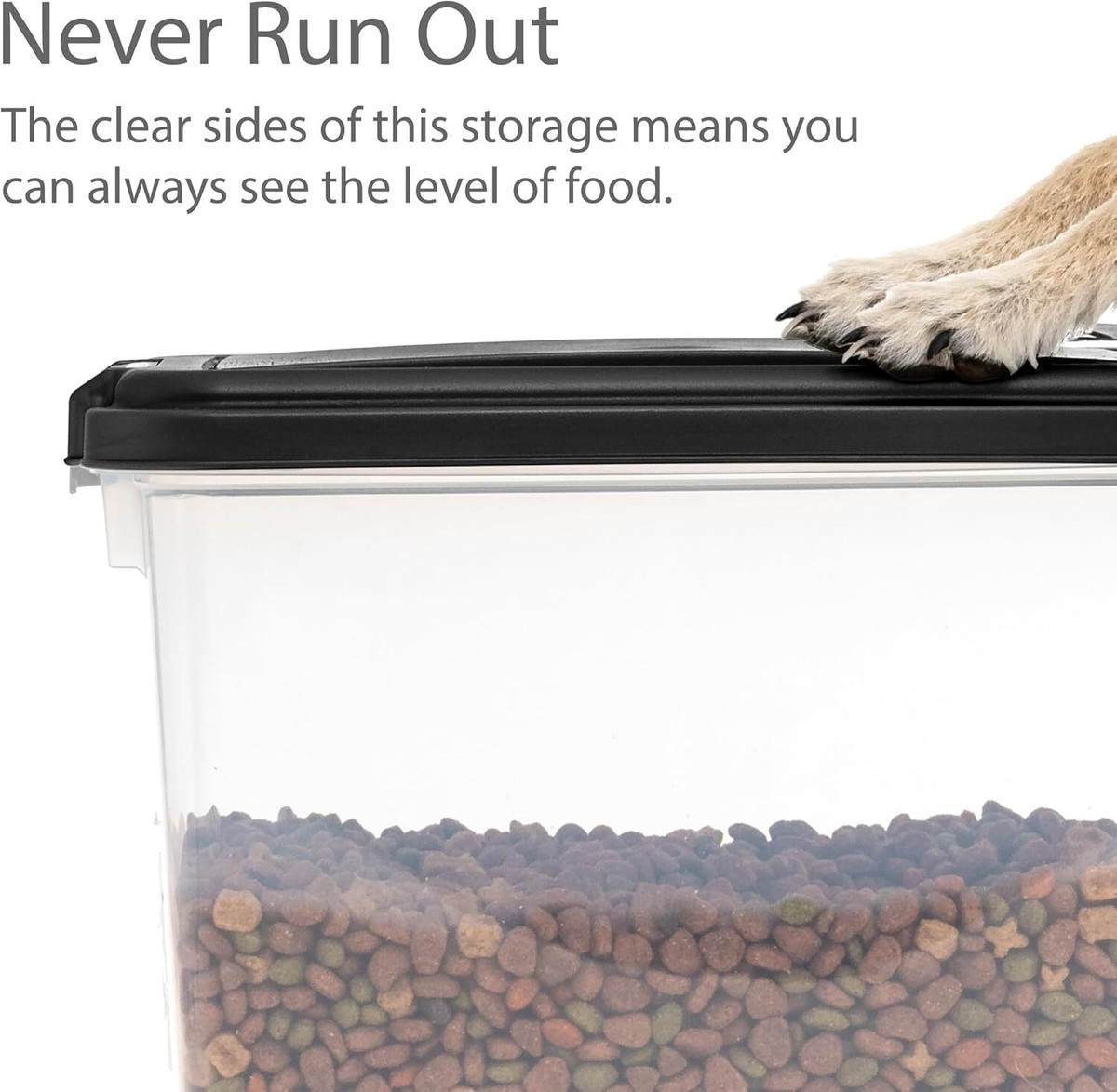 IRIS USA Airtight Dog Food Storage Container, Up to 30 lbs, 30