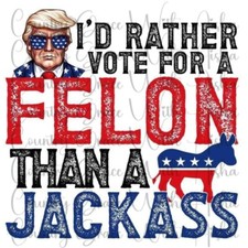 Sublimation Transfer Trump Vote Ready To Press Heat Transfer