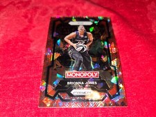 2024 WNBA MONOPOLY PRIZM FREE PARKING CRACKED ICE #51 BRIONNA JONES SUN SP