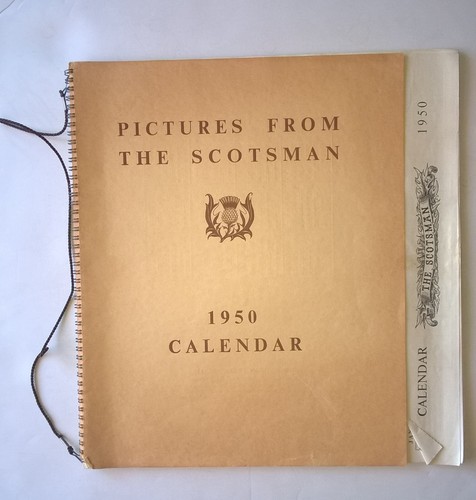 Pictures From The Scotsman Calendar 1950 Black White Photography Scotland + Box