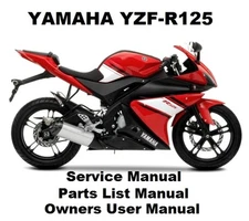 YAMAHA YZF-R125 125 Owners Workshop Service Repair Parts List Manual PDF files