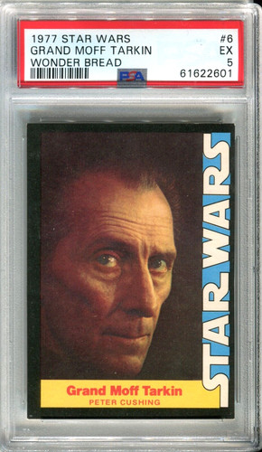 1977 Wonder Bread Star Wars #6 Grand Moff Tarkin — PSA 5