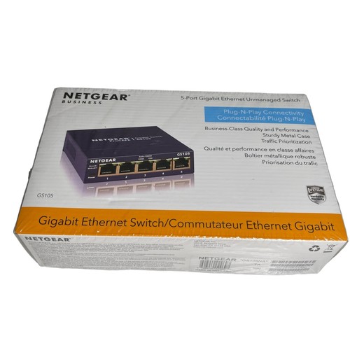NETGEAR GS105 5-Port 10/100/1000 Gigabit Ethernet Unmanaged Switch (NEW) - Picture 2 of 5