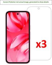 3x Google Pixel 9a Screen Protector w/ cloth