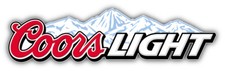 Coors Light Logo Car Bumper Sticker Decal - 3'', 5'', 6'' or 8''