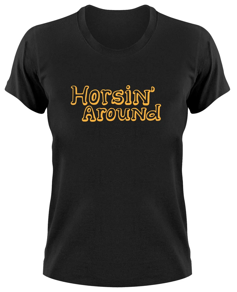 Horsin Around Fun Fan Damen T Shirt Fanshirt BojackHhorseman Logo Funshirt - Bild 1 von 1