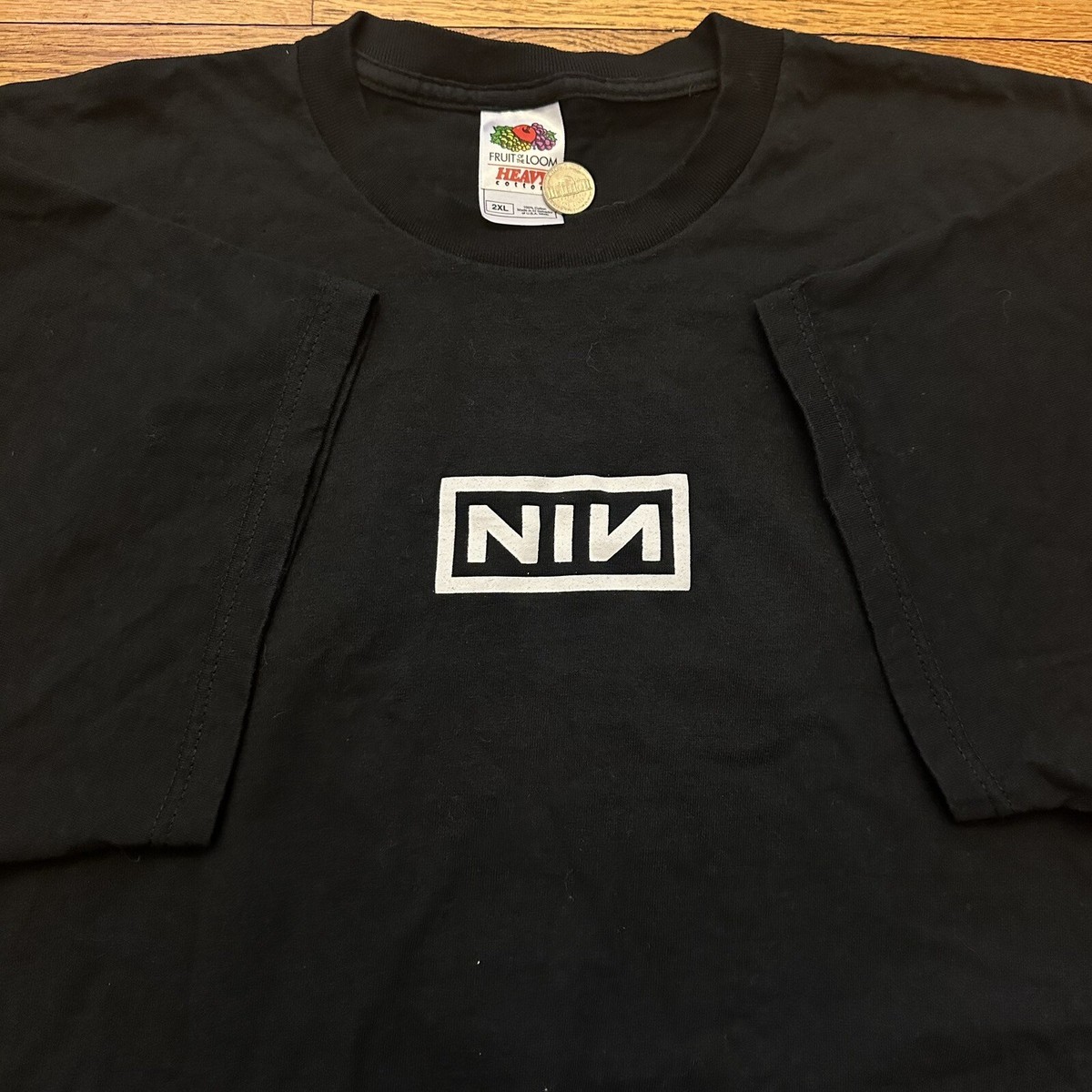 希少 00's Nine Inch Nails Box Logo Tシャツ 古着Tシャツ】音楽 Nine Inch Nails 