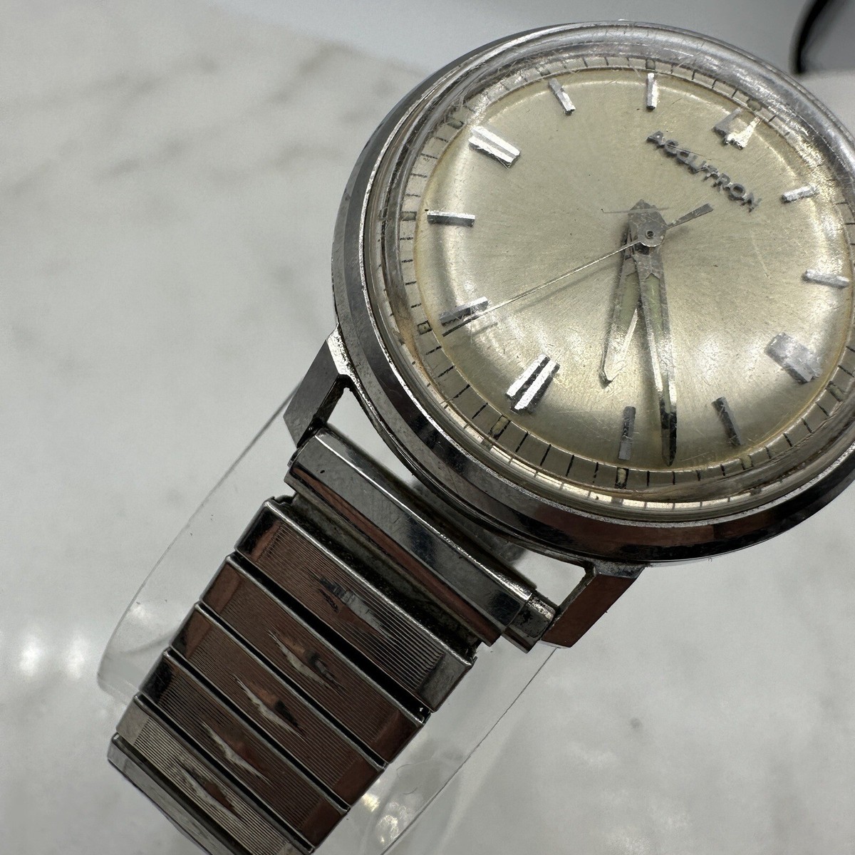 1967 BULOVA Accutron 214 Stainless 35mm Men's Watch, Sunburst Dial