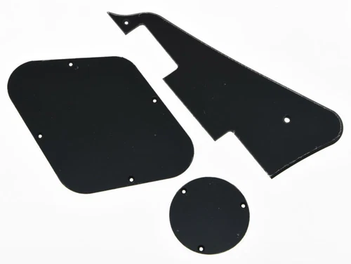 LP Pickguard Back Plate Switch Cavity Covers for Epiphone Les Paul Black 1 Ply