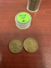 1925-P LINCOLN WHEAT CENT PENNY ROLL VF