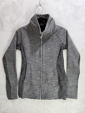 Lululemon Radiant Jacket II Full Zip Funnel Neck Heathered Core Dark Grey Size 6