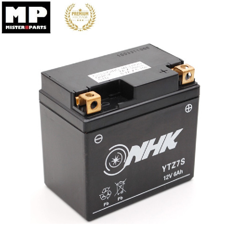 Batterie moto YTZ7S 12V 7Ah prête à l'emploi pour Honda VT 125 C Shadow