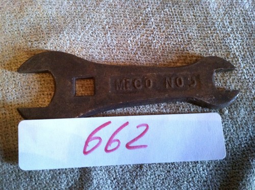 Meco vintage n. 3 chiavi stile coda di castoro estremità aperta 4-1/2 in chiave lunga U.S.A. - Foto 6 di 6