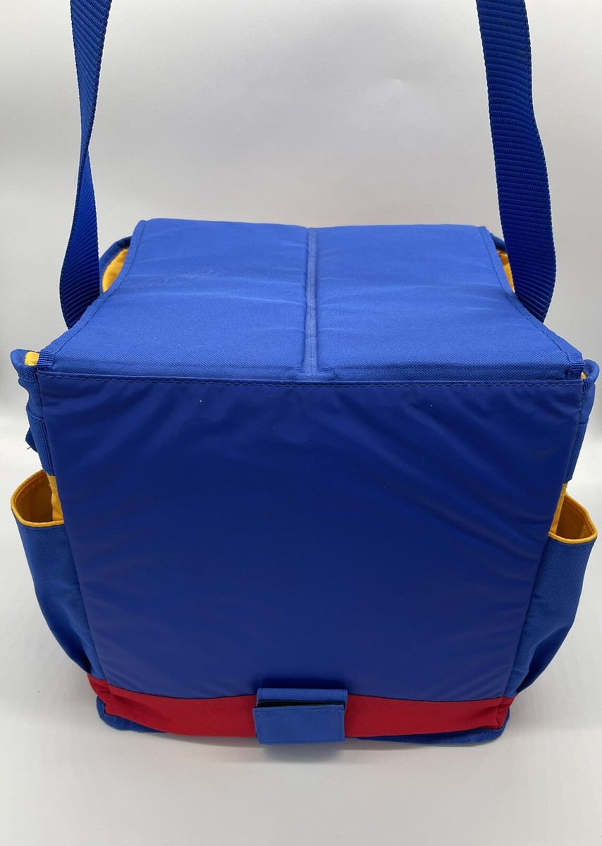 H.V.F.N　　FISHER BAG VINTAGE FISHER PRICE LARGE COOLER TOTE BAG, BLUE, YELLOW