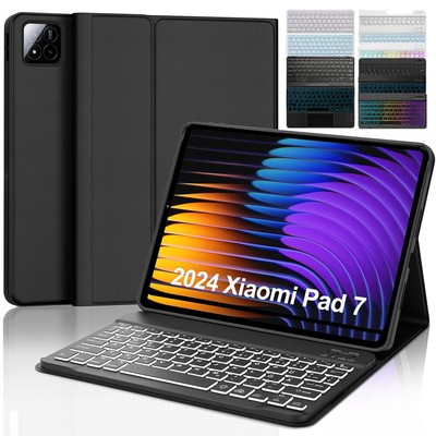 Für Xiaomi Mi Pad 7 7 Pro 11.2'' 2024 QWERTZ Bluetooth Tastatur Maus Schutzhülle