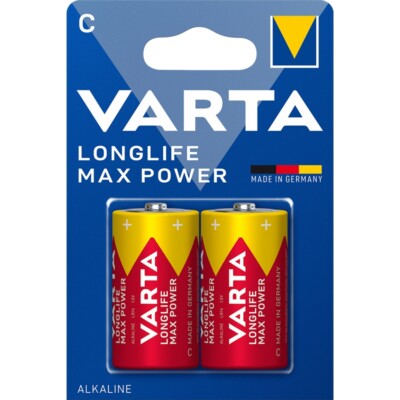 50x LR14 MaxTech Longlife Max Power Batterie 1,5 Volt Baby C MN1400 VARTA 4714