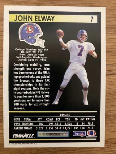 1991 Score Pinnacle Football Complete Set of 415 Cards - Picture 5 of 22