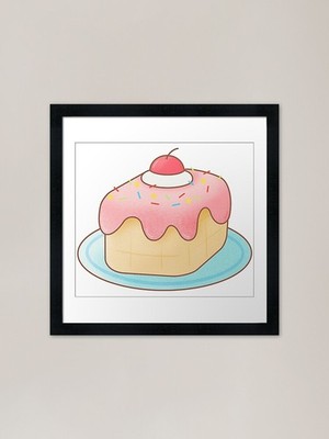 Brot Toast Erdbeermarmelade mit Che gerahmtes Wandbild Poster Leinwanddruck Bild
