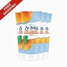 St. Ives Face Scrub, Healthy-Looking Skin Apricot Face Wash Scrub 6 Oz 4 Pack