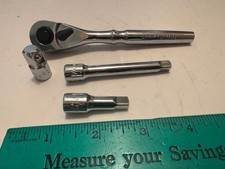 NEW - Craftsman 1/4" Ratchet - Quick Release + 2 EXTENSIONS + ADAPTER