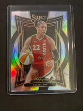 2025 Panini Select WNBA #56 A'ja Wilson Silver Prizms