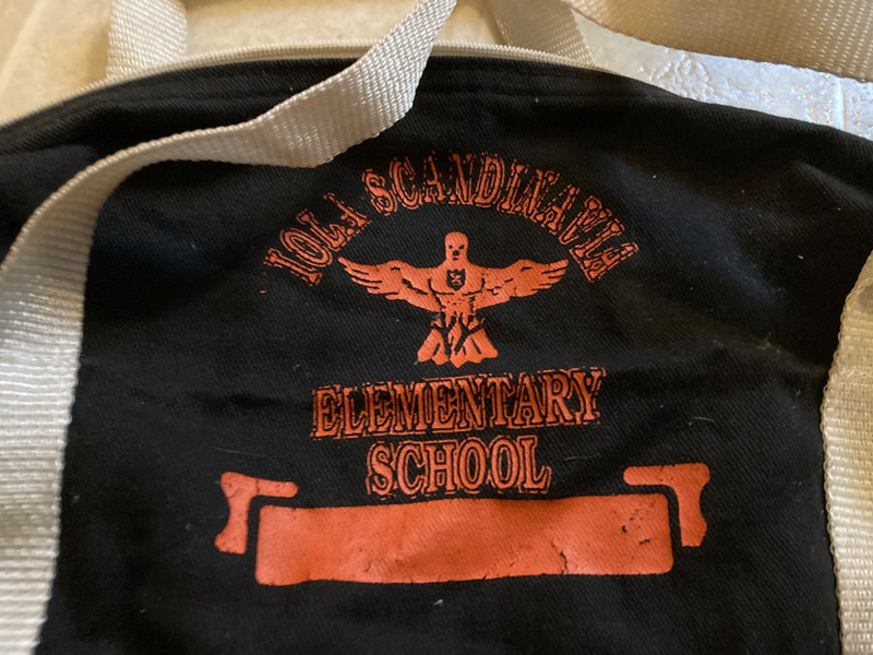 vintage Wis gym school bag Iola Scandinavia elementary
