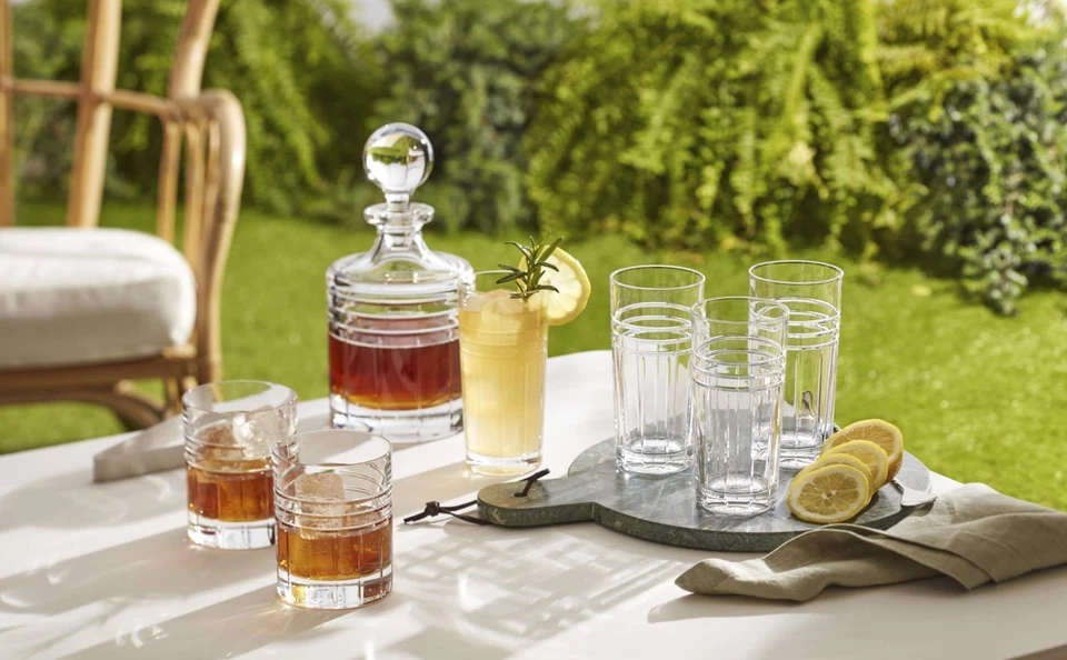 Juego de 4 gafas dobles Reed & Barton Tempo Old Fashion Foto 2 de 3