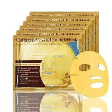 Crystal Collagen Gold Face Masks Beauty Skin Care Big Mask Anti-aging PACK OF 12