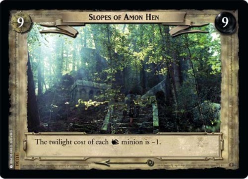 Slopes of Amon Hen - Foil Lightly Played LOTR: Fellowship of the Ring (Foil)