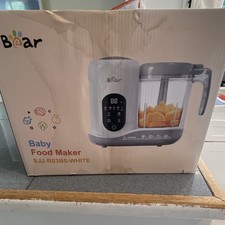 Bear Baby Food Maker Blender Steamer SJJ-R03B5-WHITE Smart Touch LED 400ML