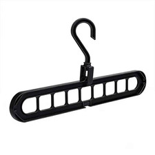 Black Space Saving Hanger Holder | Multi Clothes Hanger Wardrobe Organizer 👕🖤