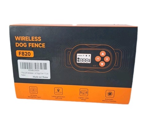 Wireless Dog Fence GPS Electronic Boundary Dog Collar (F820) Rechargeable