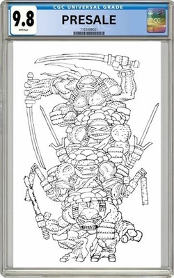 CGC 9.8 TMNT 300 FRANK MILLER 1:300 B&W variant cover Pre-Sale 7/22/26