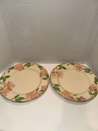 4 Vintage Franciscan Desert Rose 10.5” Dinner Plates. CA, USA Tv Mark! Mint! - Picture 3 of 14