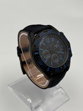 Nautica N508GA Multifunction Analog Quartz Mens Wrist Watch Blue Leather Band