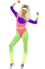 80s Work Out Aerobics Video Lady Adult Costume