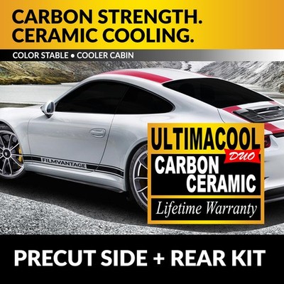 DUO CARBON CERAMIC PRECUT WINDOW TINT KIT FOR DODGE DAYTONA 90-93 SIDE + REAR