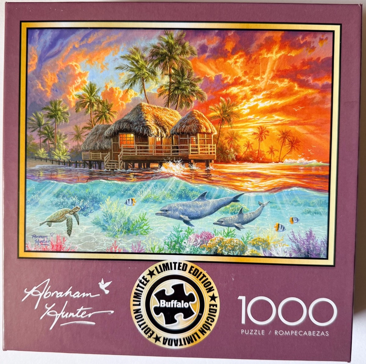 Tropical Paradise By The Sea 1000 Pc Jigsaw Puzzle, Brand New
