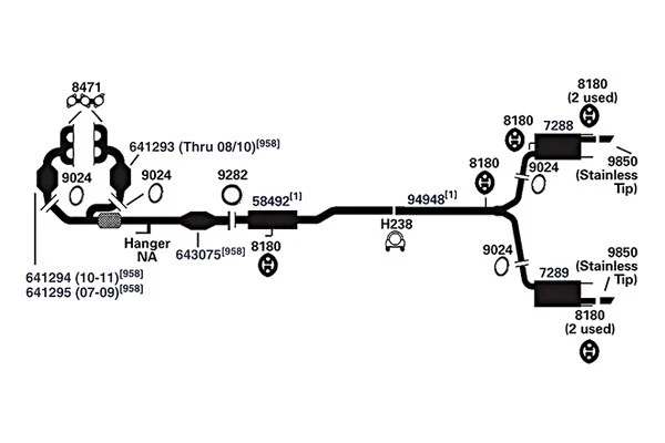 For Toyota Camry 2007-2017 AP Exhaust Exhaust Manifold Gasket - Imagem 2 de 4