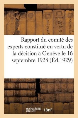 Rapport Du Comit Des Experts Constitu En Vertu de la Dcision Genve Le 16 Septemb