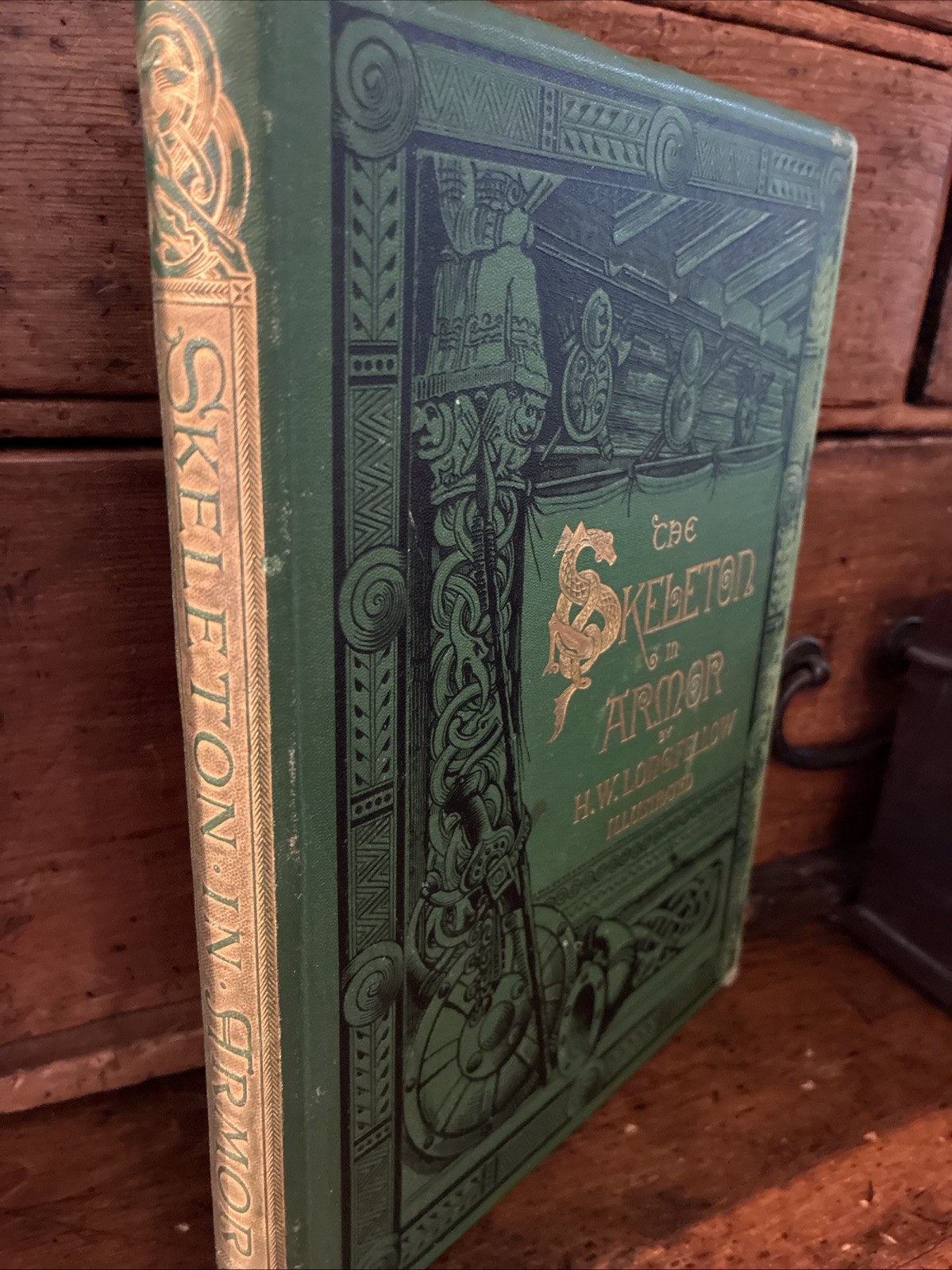 1877 The Skeleton In Armor by Henry Wadsworth Longfellow Illustrated HB
