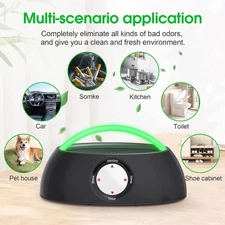 Portable Ozone Generator & Air Purifier – 3-in-1 Odor Eliminator Rechargeable