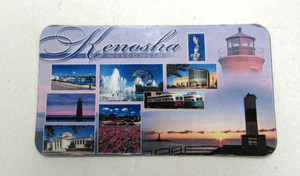 Vtg Kenosha Wisconsin Rubber Refrigerator Fridge Magnet Novelty Souvenir