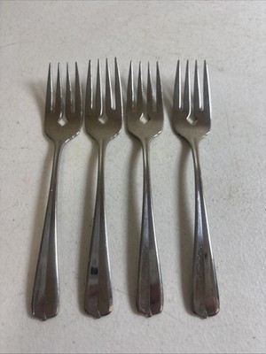 Oneida GALA IMPULSE Stainless Flatware Salad forks 6 3/8'' Set Of 4