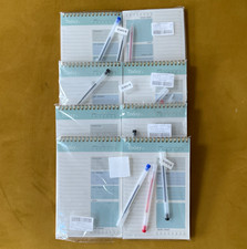 4 sets 2x Spiral-Bound "Today" Daily Planner Organiser Pads Blue/White + 3 Pens