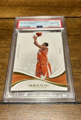 Kevin Durant 2019 Panini Immaculate Collection PSA 10 Jersery # Match 35/80